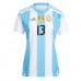 Echipament fotbal Argentina Cristian Romero #13 Tricou Acasa Copa America 2024 pentru femei maneca scurta